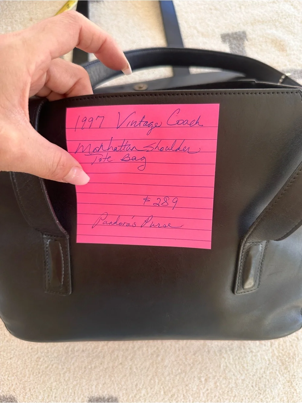 1997 vintage coach Manhattan bag tote bag